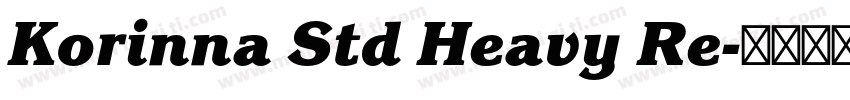 Korinna Std Heavy Re字体转换